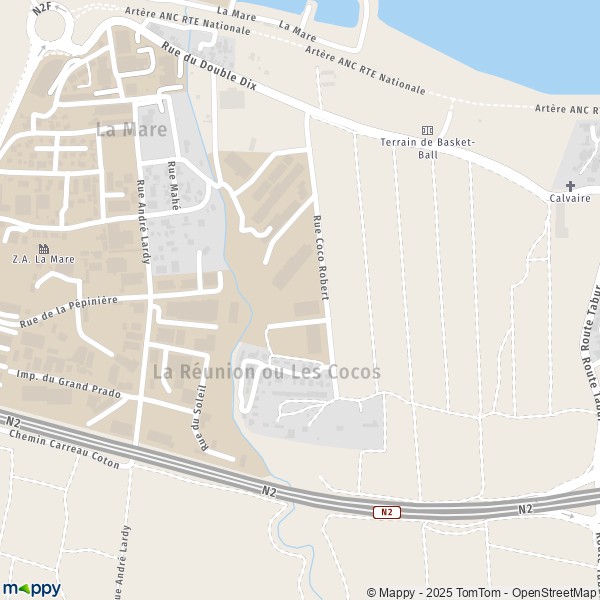 Carte La Réunion ou les Cocos, 97438 Sainte-Marie