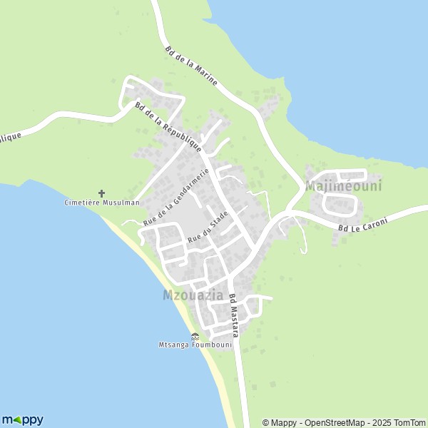 Carte Mzouazia, 97620 Bouéni