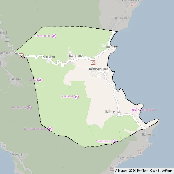 Plan Dembeni : carte de Dembeni (97660) et infos pratiques