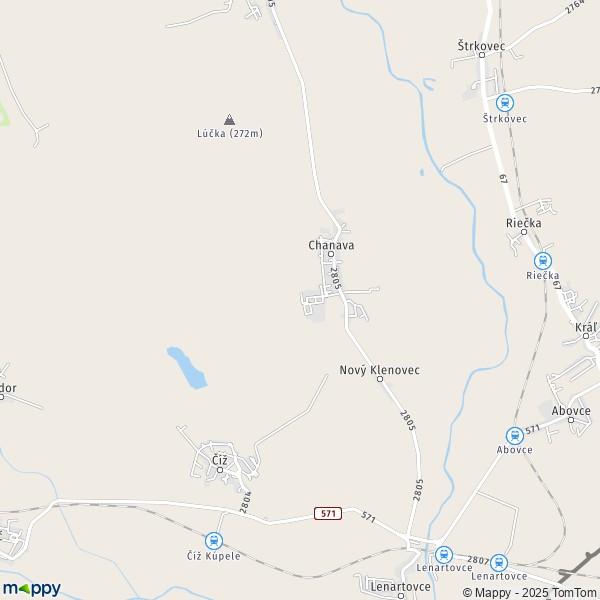 La carte pour la ville de Chanava 980 44