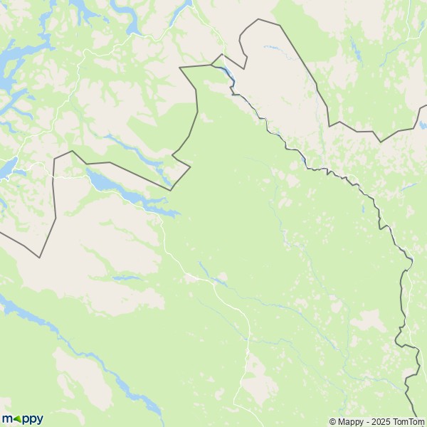 La carte pour la ville de Kiruna 98010-98199