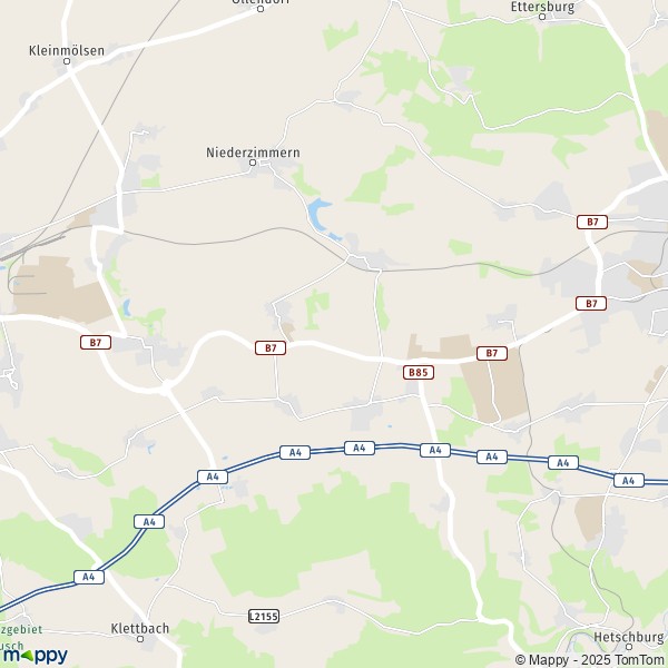 La carte pour la ville de 99428-99438 Grammetal