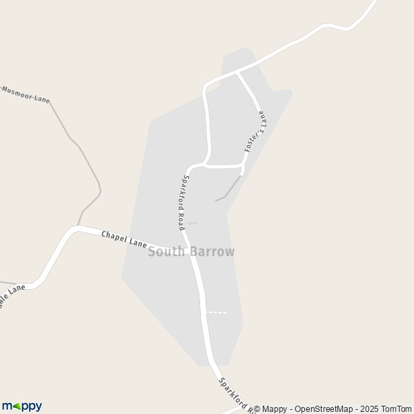 Carte South Barrow, South Somerset BA22 7