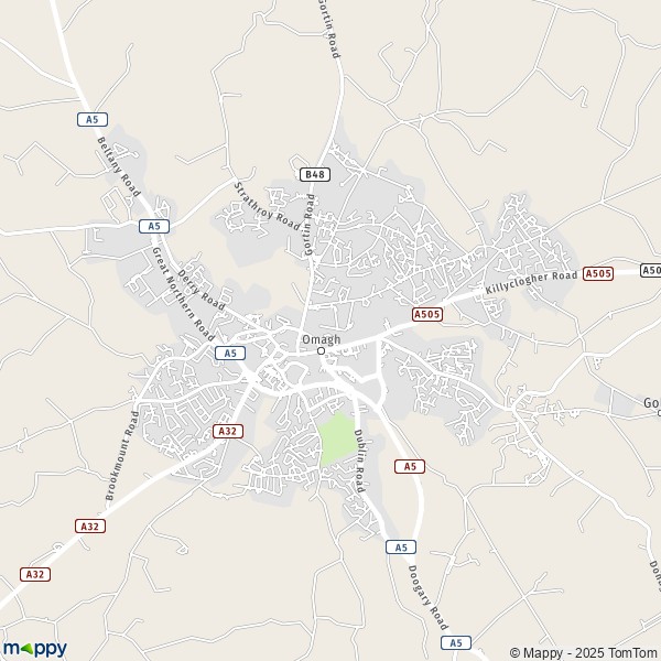 Carte Omagh, Fermanagh and Omagh BT78 1