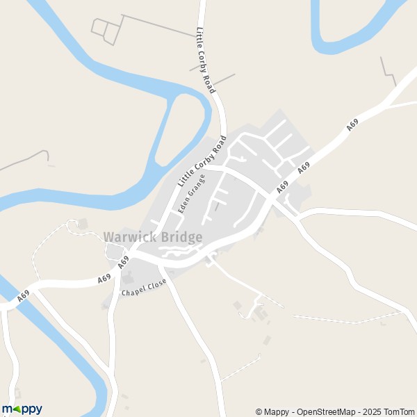 Carte Warwick Bridge, Allerdale CA4 8