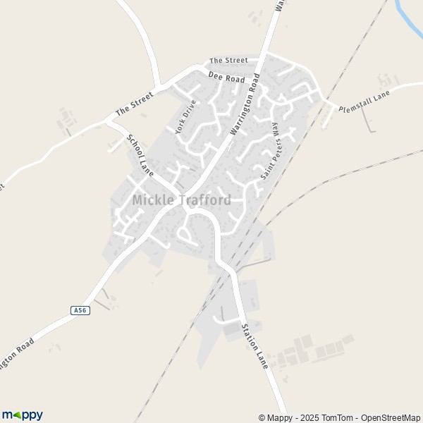 Carte Mickle Trafford, Cheshire West and Chester CH2 4