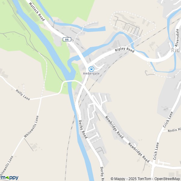 Carte Ambergate, Amber Valley DE56 2