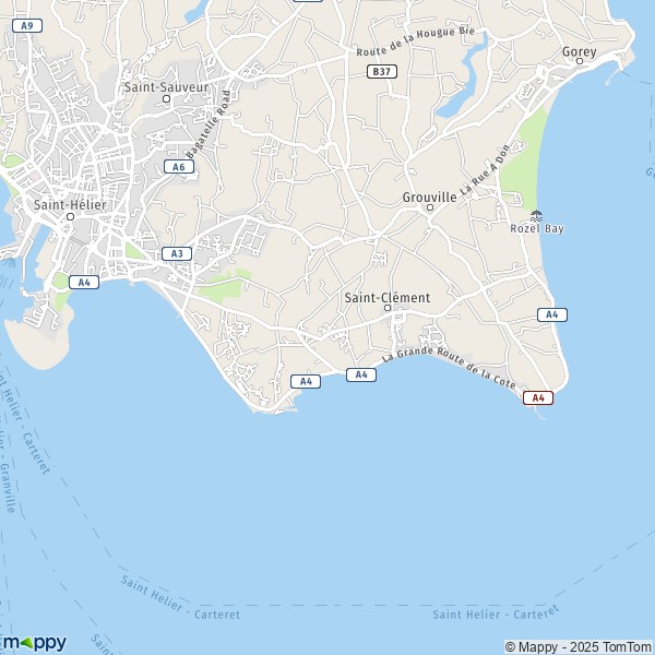La carte pour la ville de Saint-Clément JE2 6-JE3 9