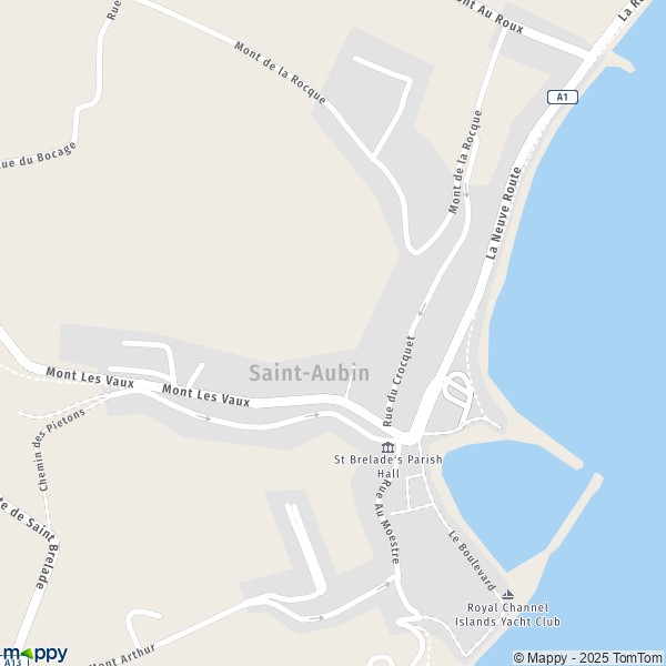 Carte Saint-Aubin, Saint-Brélade JE3 8