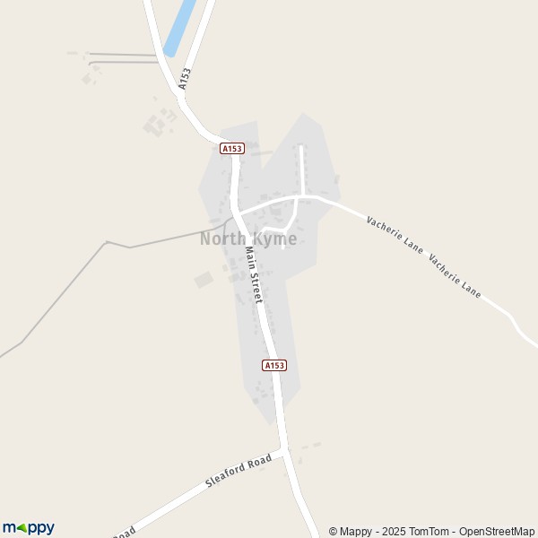 Carte North Kyme, North Kesteven LN4 4