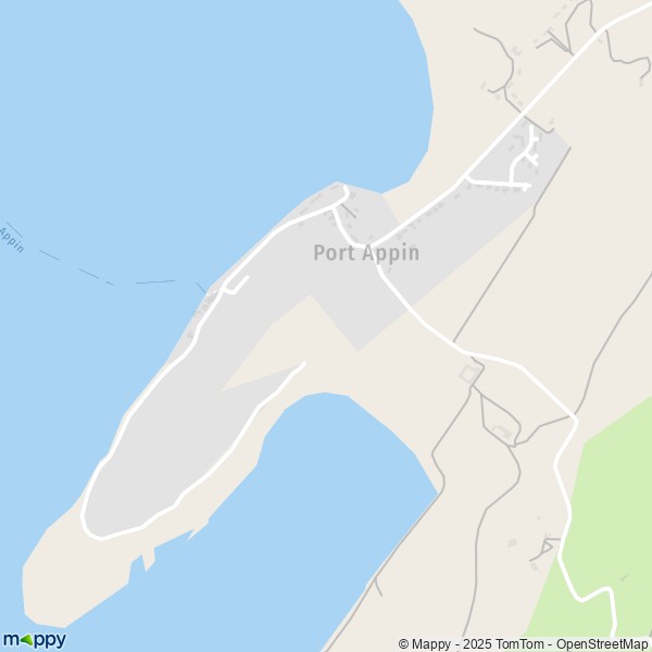 Carte Port Appin, Argyll and Bute PA38 4