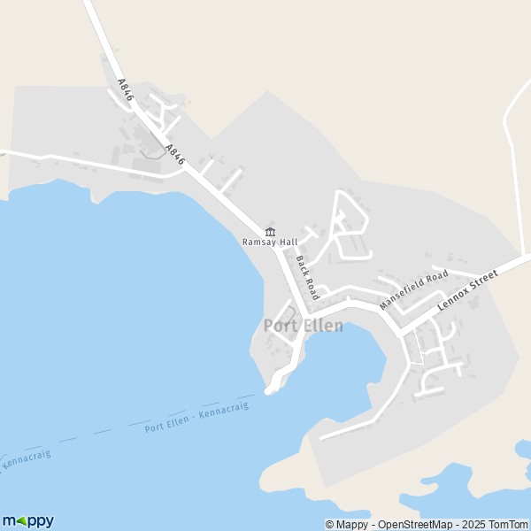 Carte Port Ellen, Argyll and Bute PA42 7