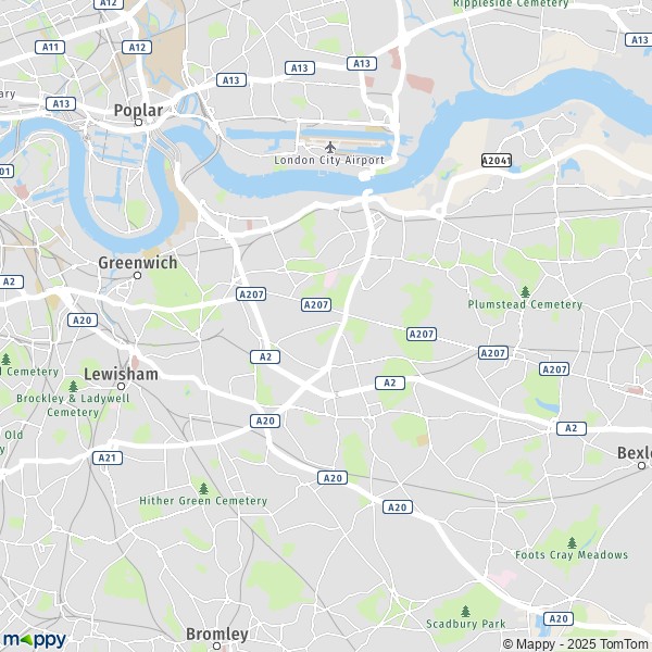 Carte Greenwich West (Quartier), Greenwich SE10 9
