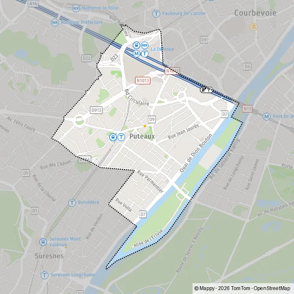 Carte Allée de l'Arche, 92800 Puteaux
