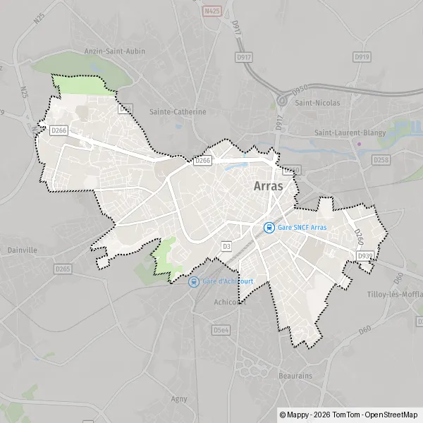 Carte Allée de la Citadelle, 62000 Arras