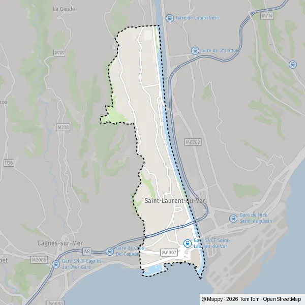 Carte Allée des Écureuils, 06700 Saint-Laurent-du-Var