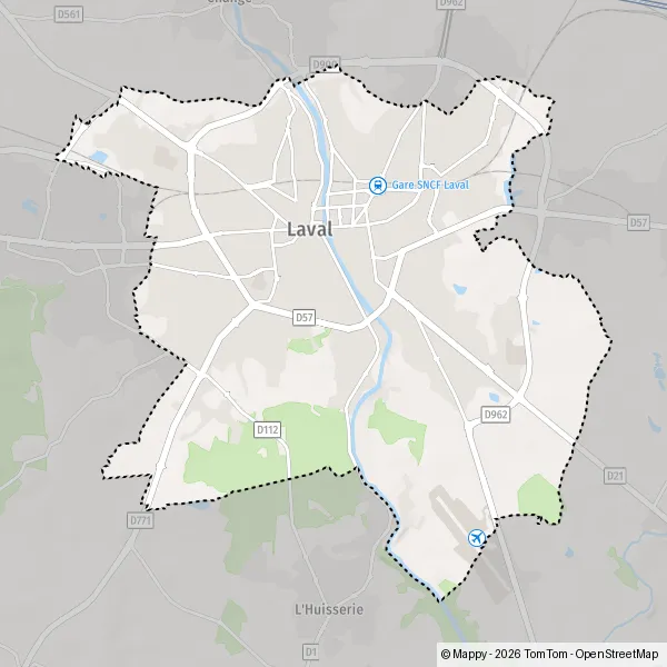 Carte Allée du Parc, 53000 Laval