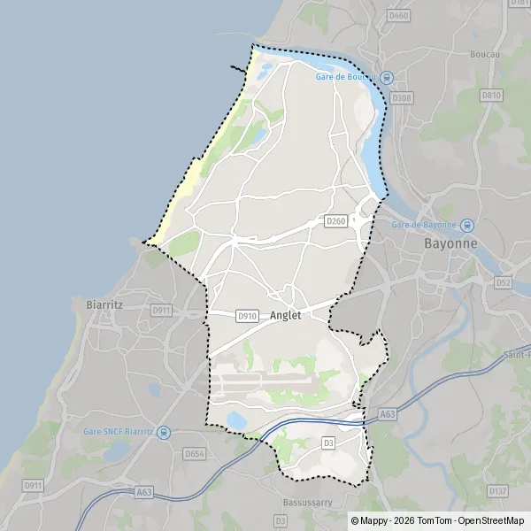 Carte Allée du Parc Montaury, 64600 Anglet