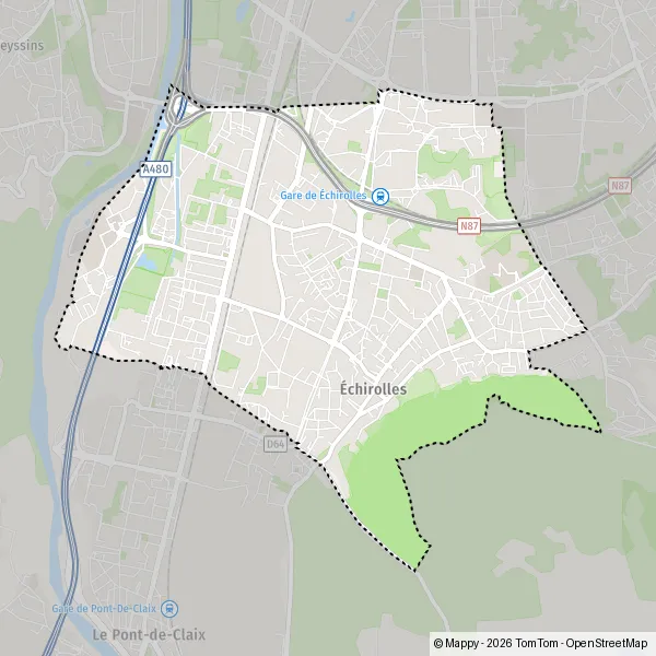 Carte Avenue des États Généraux, 38130 Échirolles