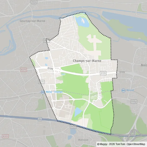 Carte Avenue Jean Wiener, 77420 Champs-sur-Marne