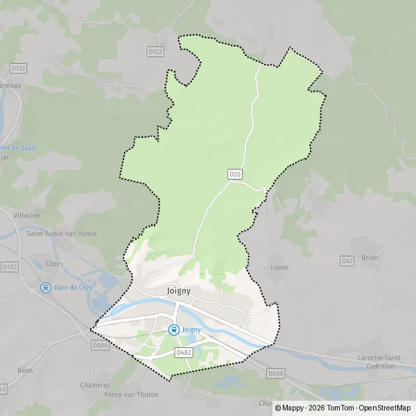 Carte Avenue Molière, 89300 Joigny