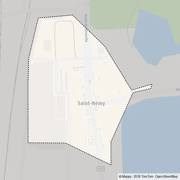 Carte Avenue Saint-Rémy, 57600 Forbach