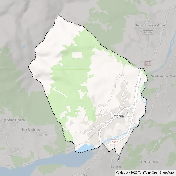 Carte Chemin de Chadenas, 05200 Embrun