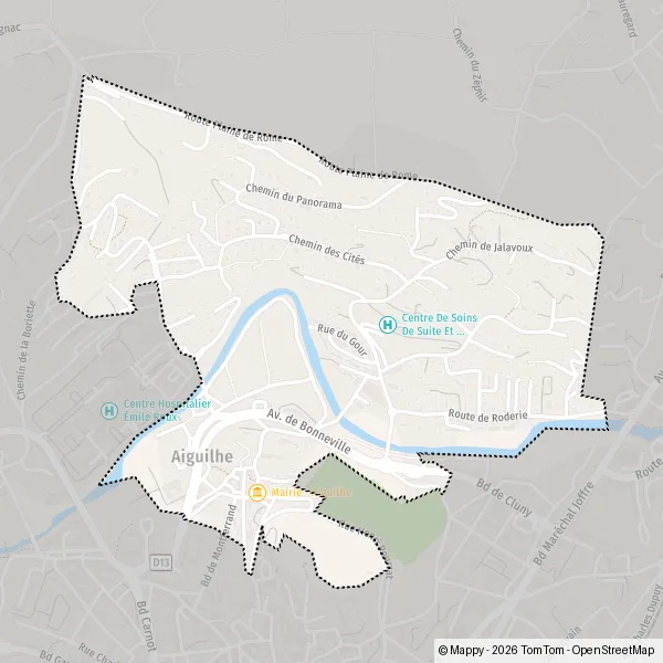 Carte Chemin de Jalavoux, 43000 Aiguilhe