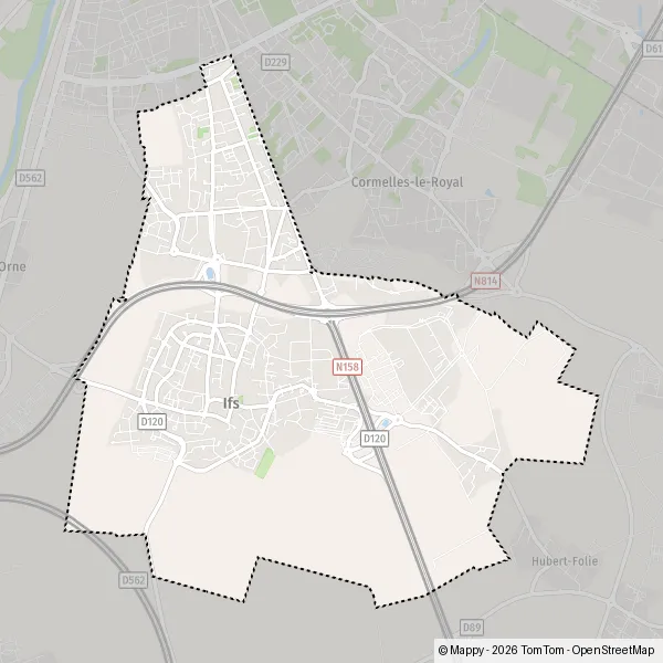 Carte Chemin de la Plaine, 14123 Ifs