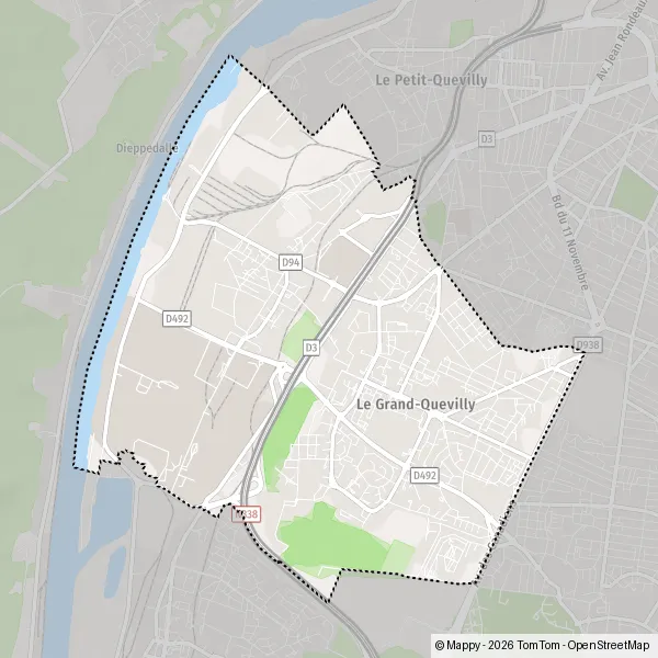 Carte Chemin de la Poudrière, 76120 Le Grand-Quevilly