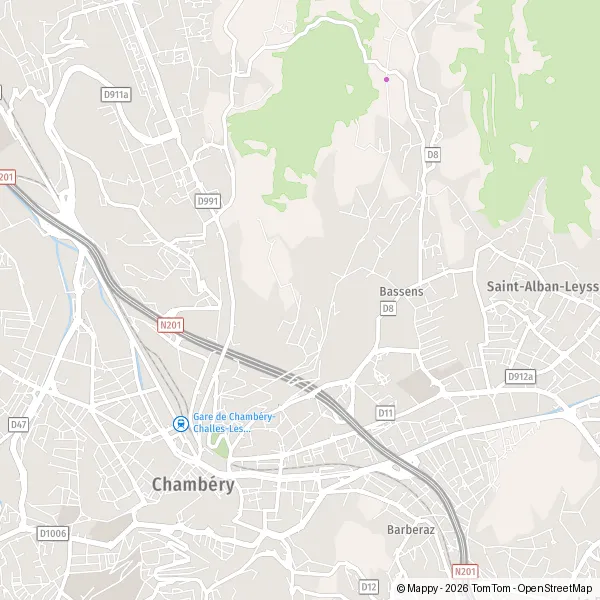 Carte Chemin de Saint-Louis du Mont, 73000 Chambéry
