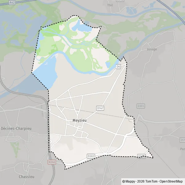 Carte Chemin des Gaulnes, 69330 Meyzieu