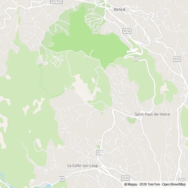 Carte Chemin des Salettes, 06140 Vence