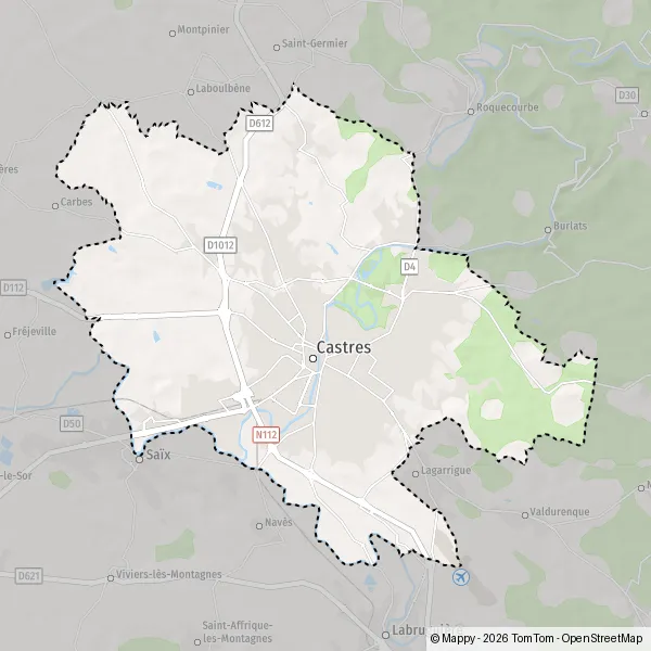 Carte Chemin des Viettes-Basses, 81100 Castres