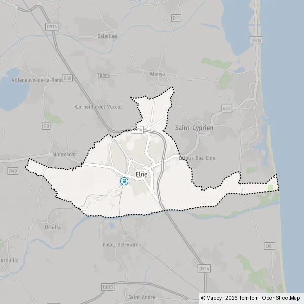 Carte Chemin du Salita, 66200 Elne