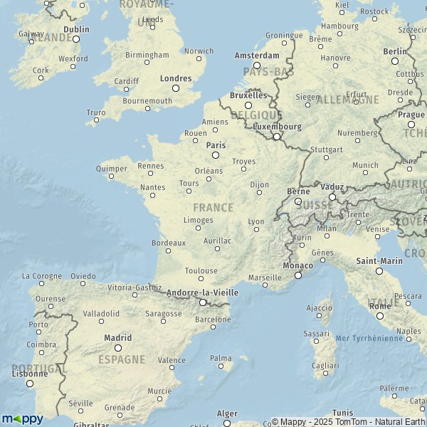 Carte France : plan de France et infos pratiques - Mappy