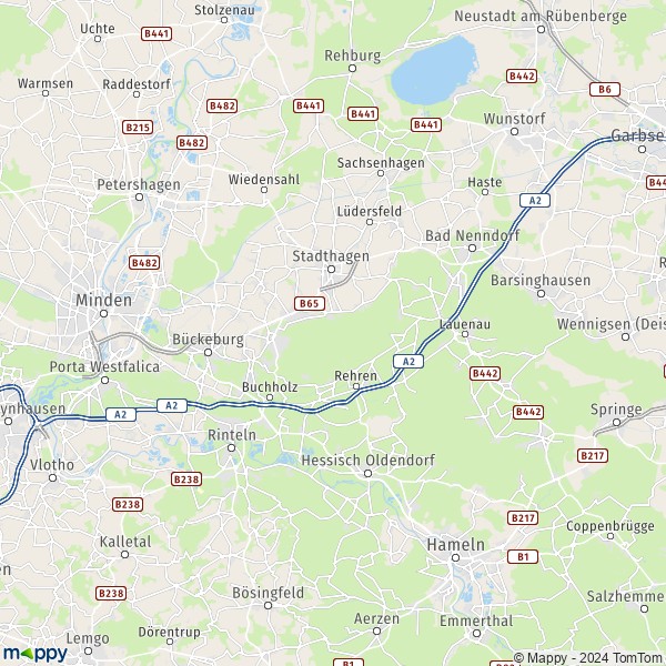 La carte du département Schaumburg