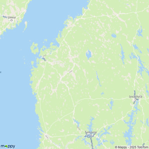 La carte du département South Ostrobothnia