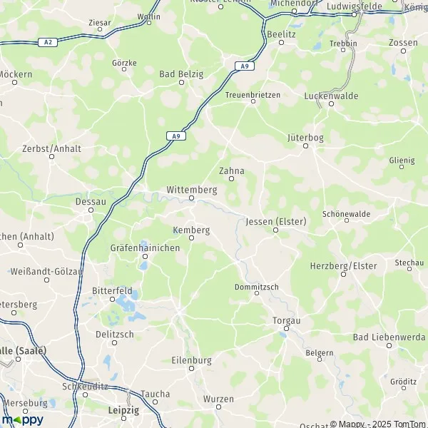 Carte Wittenberg plan de Wittenberg et infos pratiques Mappy