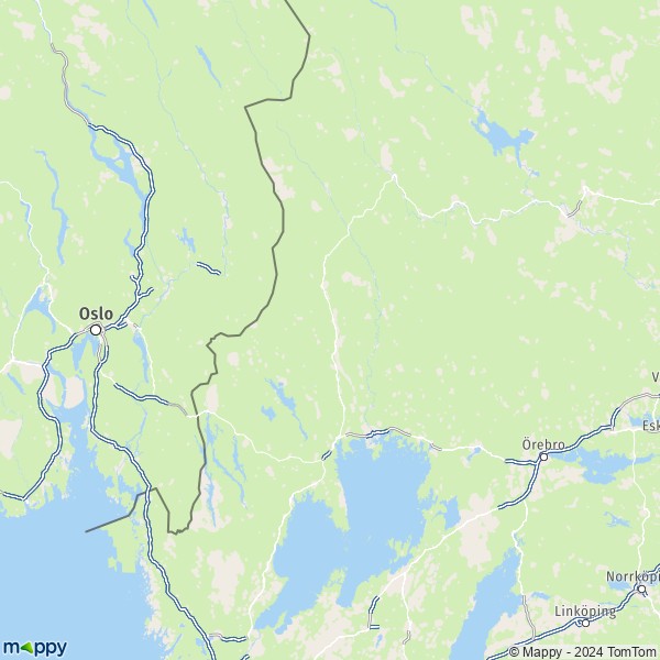 La carte du département Värmland