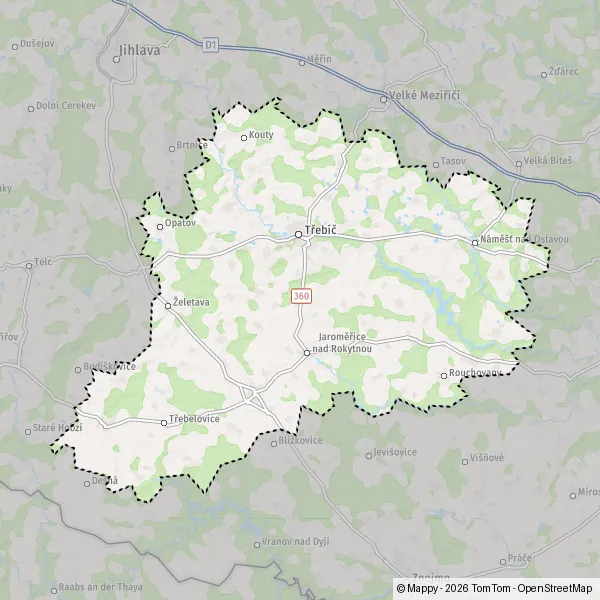 Carte Třebíč : plan de Třebíč et infos pratiques - Mappy