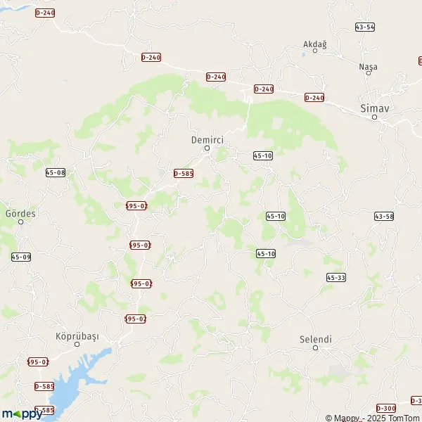 Carte Demirci plan de Demirci et infos pratiques Mappy