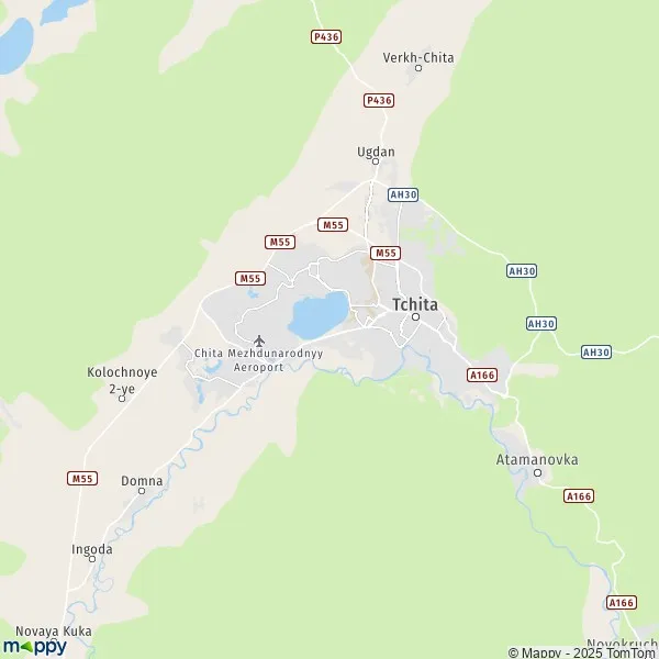 La carte du département Tchita