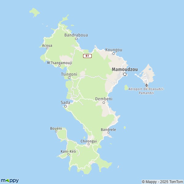 Carte Mayotte : Plan Mayotte 