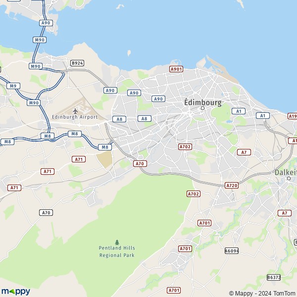 La carte pour la ville de Ratho Station, Édimbourg EH28 8