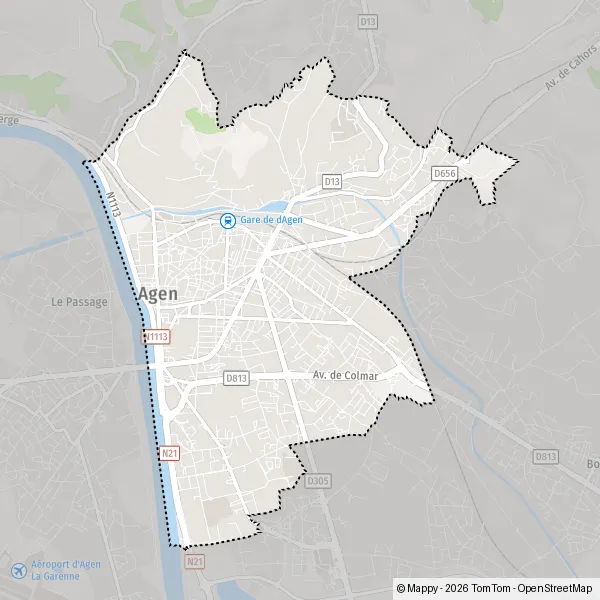 Carte Impasse Morère, 47000 Agen