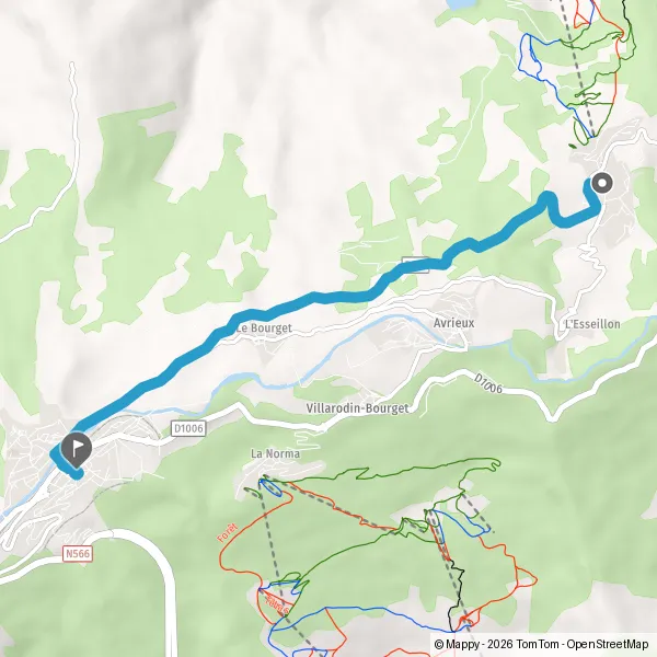 Itinéraire en voiture de Aussois 73500 à Modane 73500