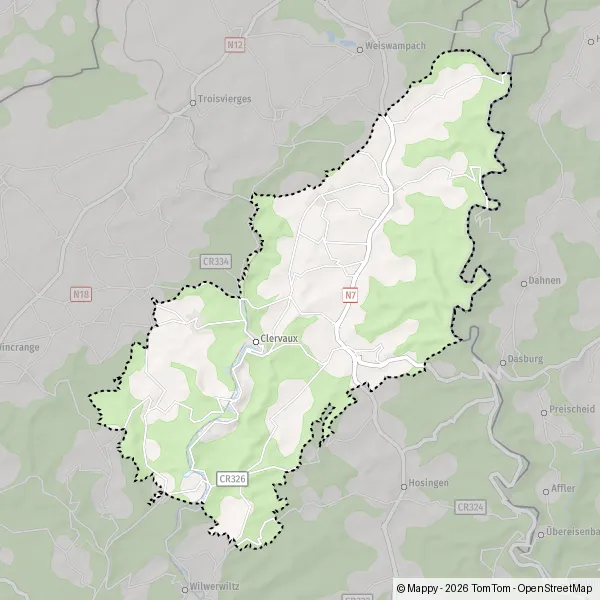 Plan Clervaux : carte de Clervaux (L-9707) et infos pratiques