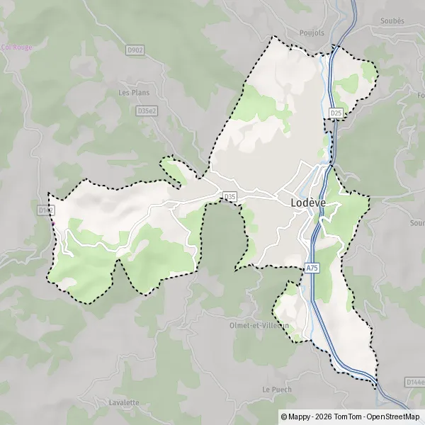 Carte La Méridienne, 34700 Lodève