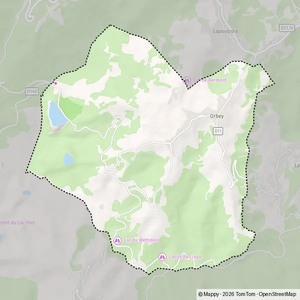 Carte Lac Blanc, 68370 Orbey